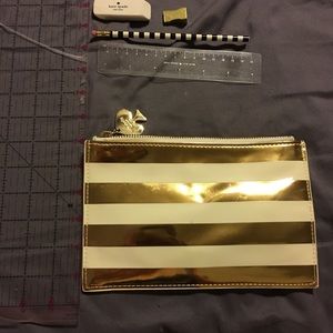 Kate Spade Striped Pencil Pouch